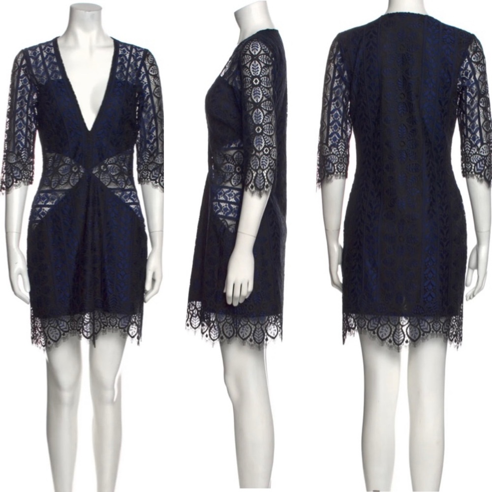 *Sold * For Love & Lemons Lyla Cocktail Dress new with tags size small blue, - Picture 11 of 16